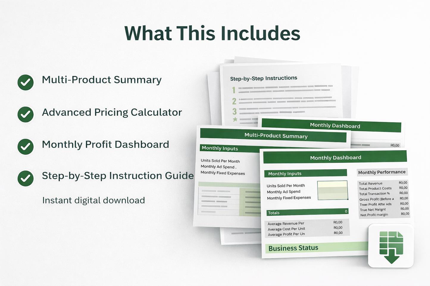 SA Small Business Pricing & Profit Calculator (Excel Tool)