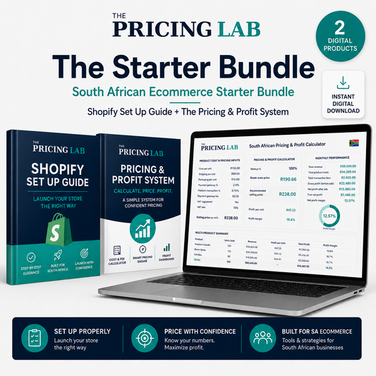 South African Ecommerce Starter Bundle: Shopify Setup Guide + Pricing Calculator