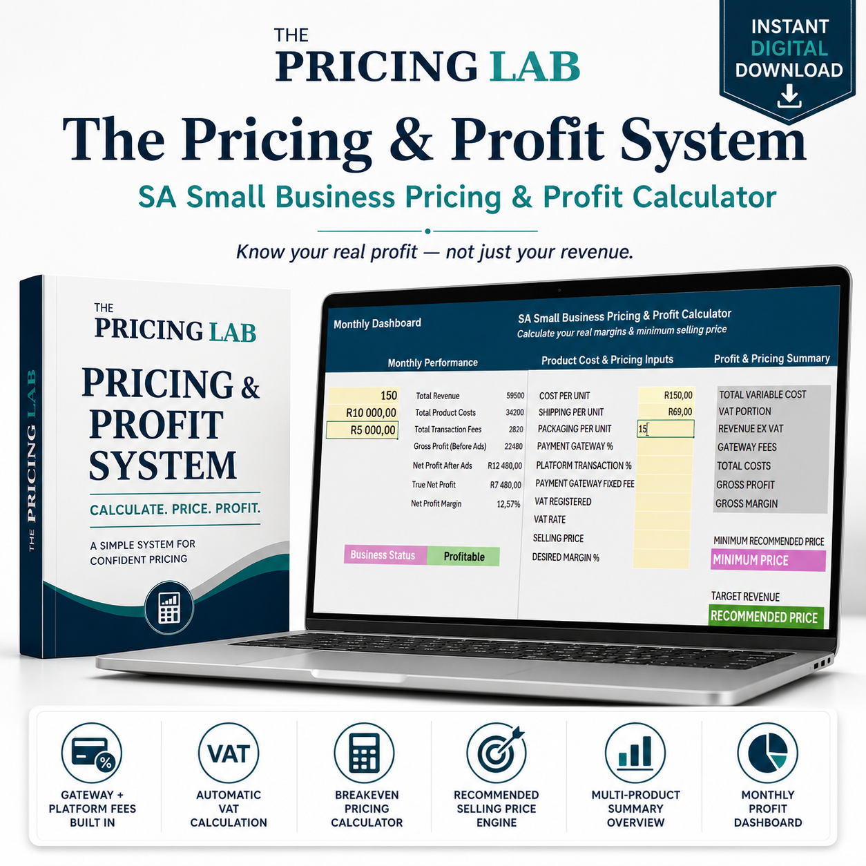 SA Small Business Pricing & Profit Calculator (Excel Tool)